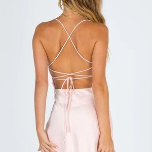 Princess Polly NWT CELENA MIDI DRESS PINK